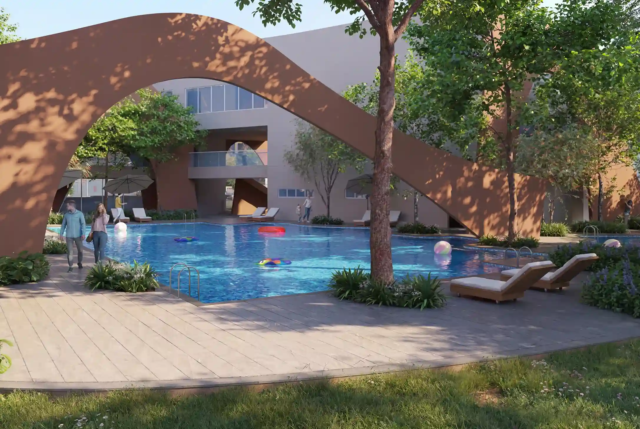 poolside at brigade new project on whitefield hoskote road